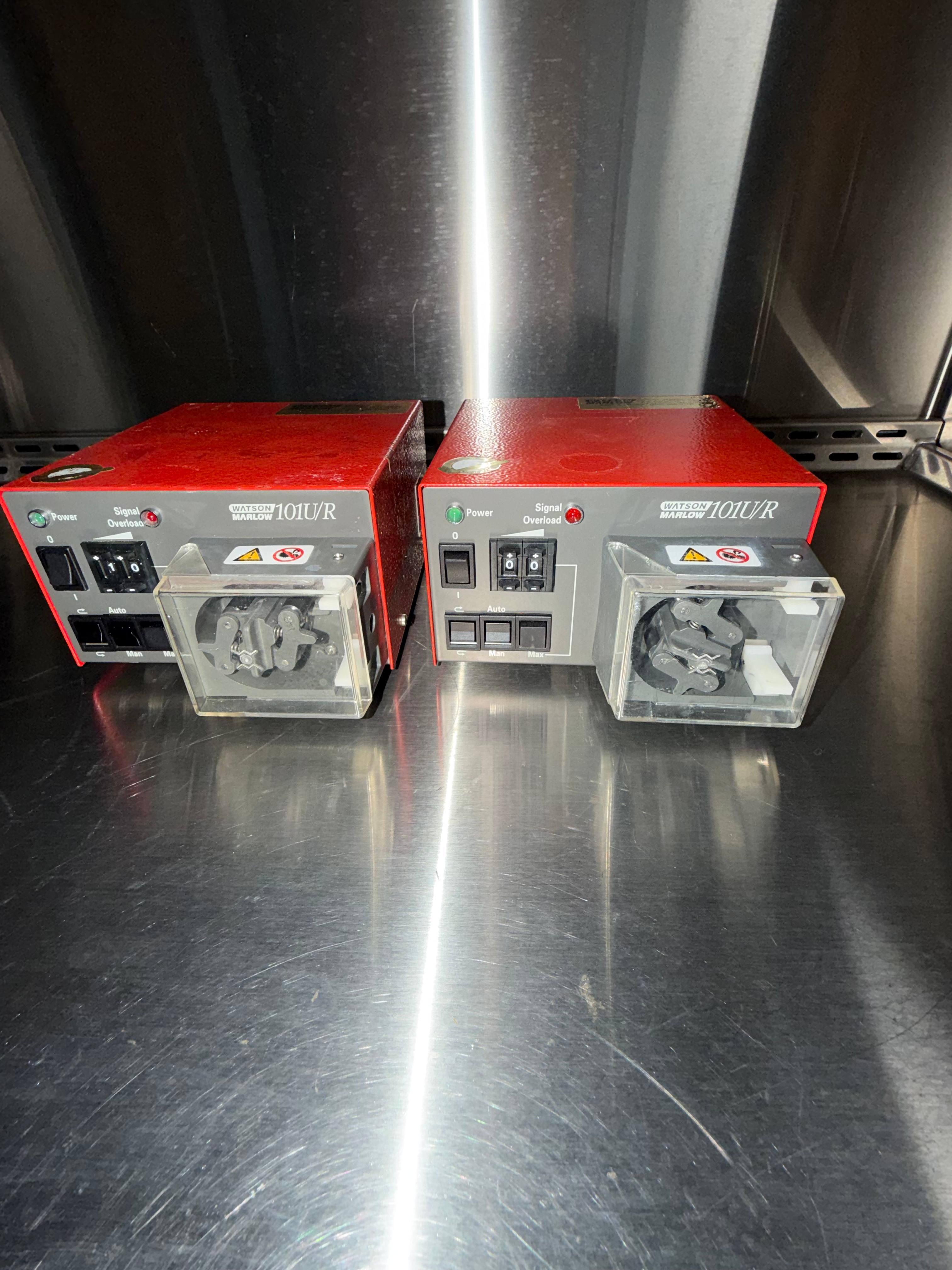 Lot of 2 – Watson-Marlow 101U/R Mk2 Peristaltic Pumps – Universal 100-240V – Fully Functional